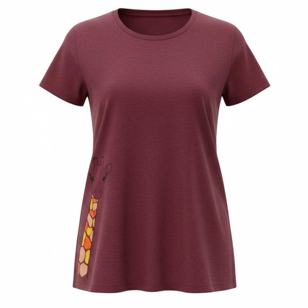Large- Red Giraffe Shirt